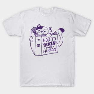 How to Train Your Human-Purple T-Shirt